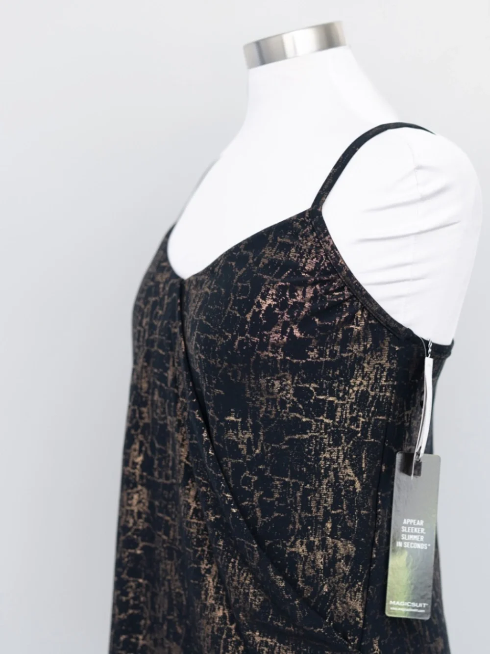 Magicsuit - Komodo Metallic Abstract Tankini Swim Top